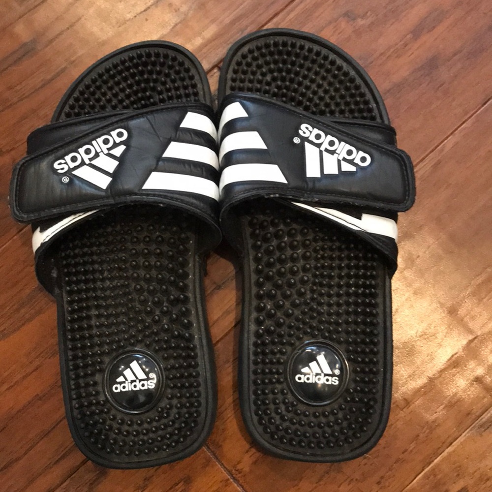 Used Adidas Flip Flops